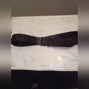 Women's Studded Brown Belt